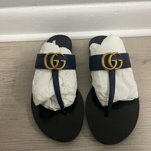 Gucci Marmont leather thong | Size 37.5 (7.5)